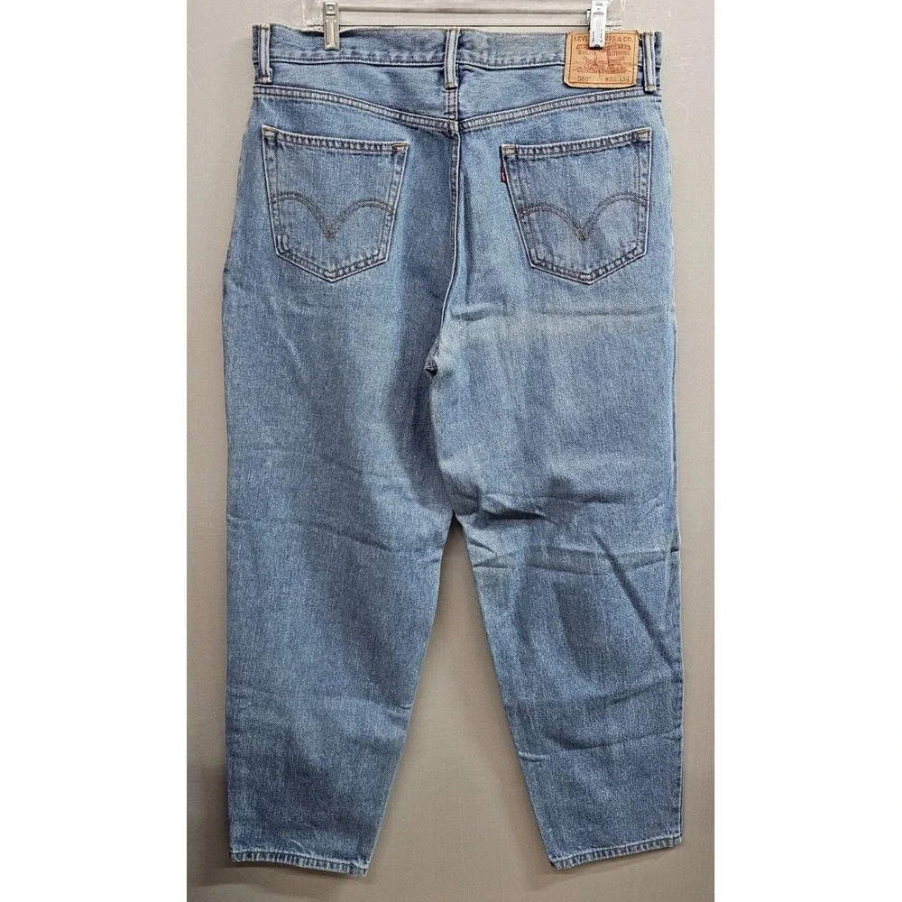 Levi's 560 Comfort Fit Jeans Men 36x34 Blue Denim Cotton Medium Wash Tapered Leg
